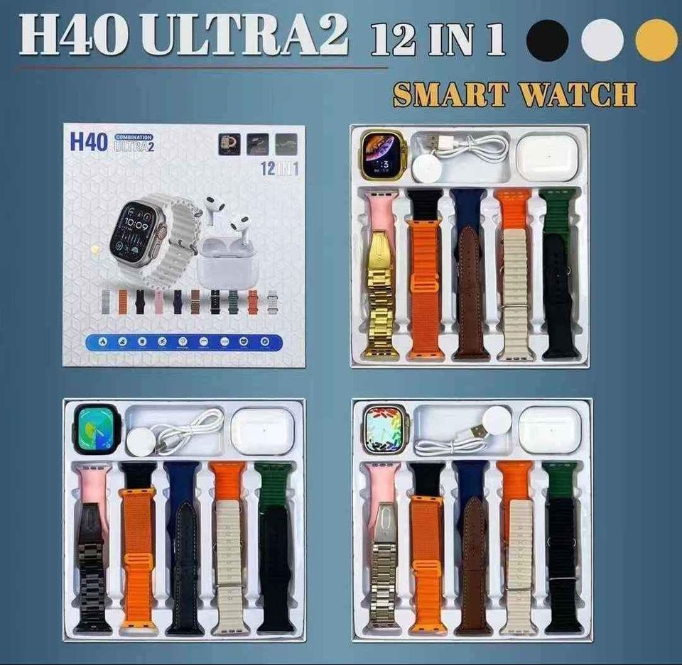 H40 ULTRA-2 AVEC 10 Bracelets + AirPods PRO