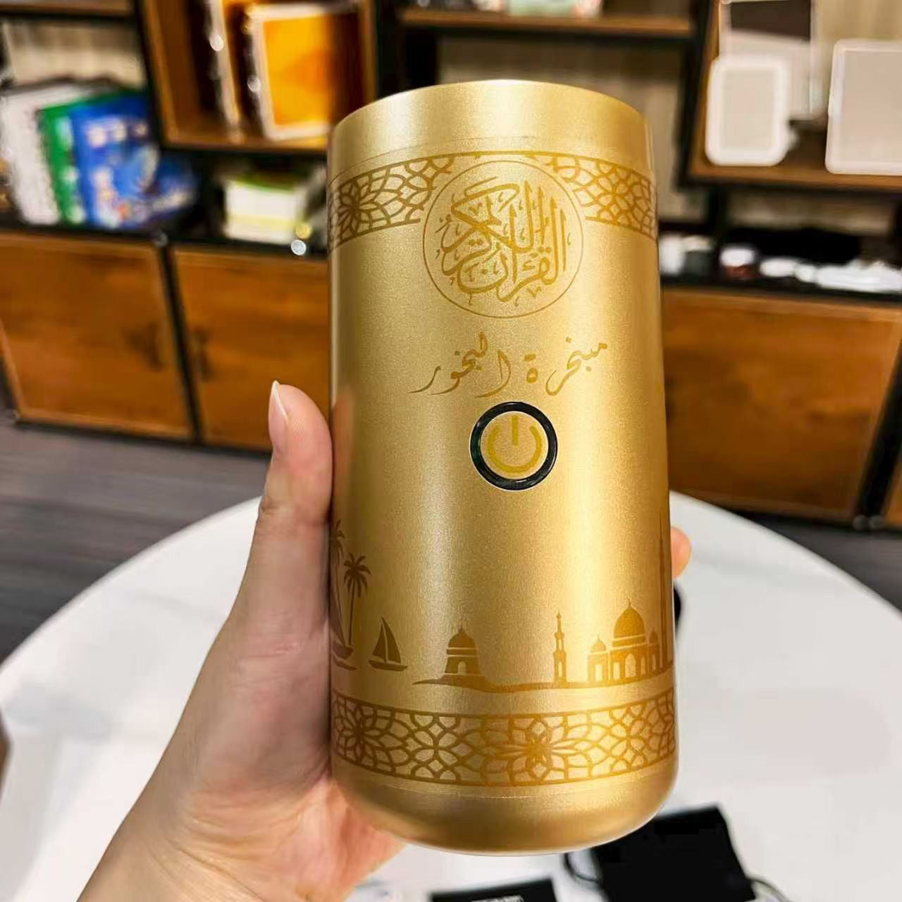 Brûleur d’encens électrique Oud avec haut-parleur, Coran complet SQ