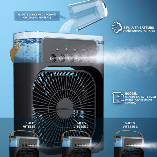 Ventilateur Humidificateur Portable