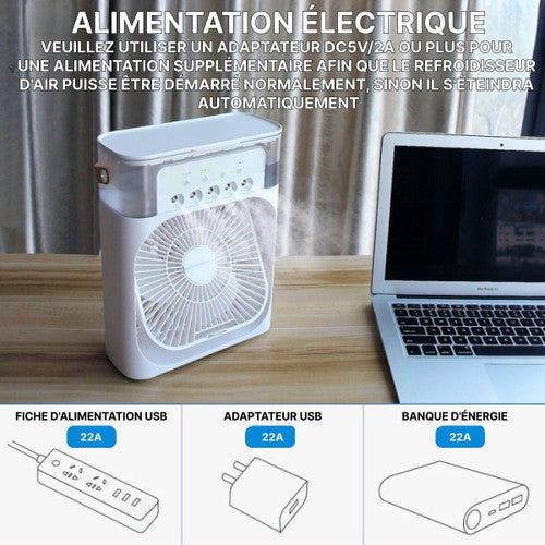 Ventilateur Humidificateur Portable